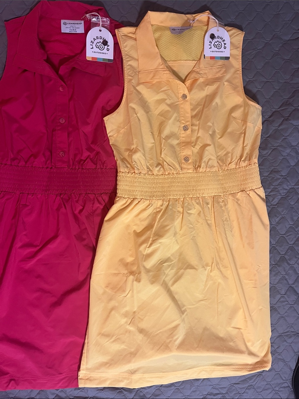 Lot of 2 Lizard Head Bubble Dresses